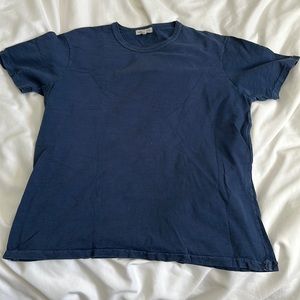 ALEX MILL // Standard T-shirt in Slub Cotton // Navy Blue // Men’s Large